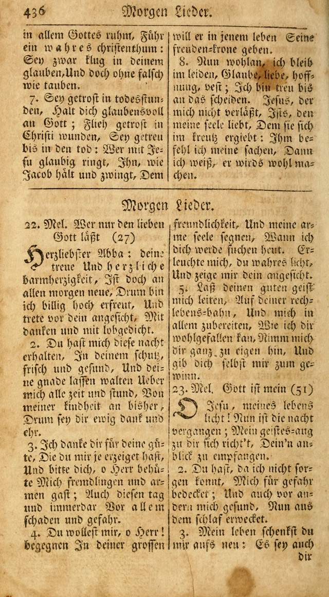 Ein Unpartheyisches Gesang-Buch: enthaltend geistreiche Lieder und Psalmen, zum allgemeinen Gebrauch des wahren Gottesdienstes auf begehren der Brüderschaft der Menoniten Gemeinen...(2nd verb. aufl.) page 504