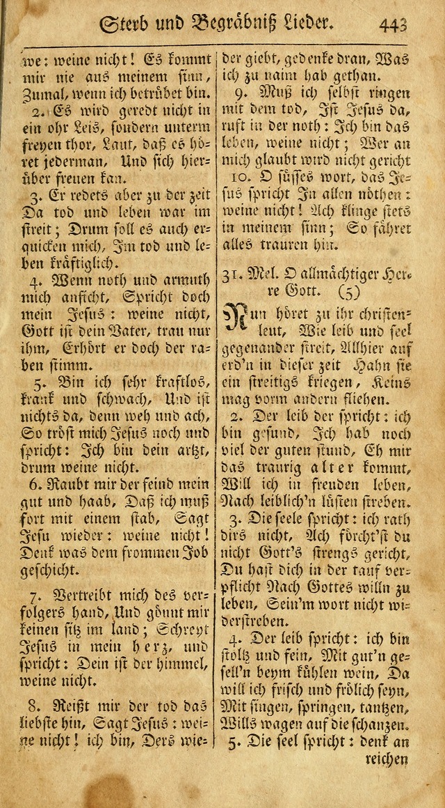 Ein Unpartheyisches Gesang-Buch: enthaltend geistreiche Lieder und Psalmen, zum allgemeinen Gebrauch des wahren Gottesdienstes auf begehren der Brüderschaft der Menoniten Gemeinen...(2nd verb. aufl.) page 511