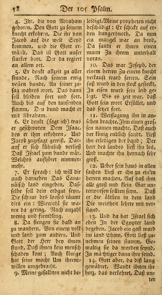 Ein Unpartheyisches Gesang-Buch: enthaltend geistreiche Lieder und Psalmen, zum allgemeinen Gebrauch des wahren Gottesdienstes auf begehren der Brüderschaft der Menoniten Gemeinen...(2nd verb. aufl.) page 56