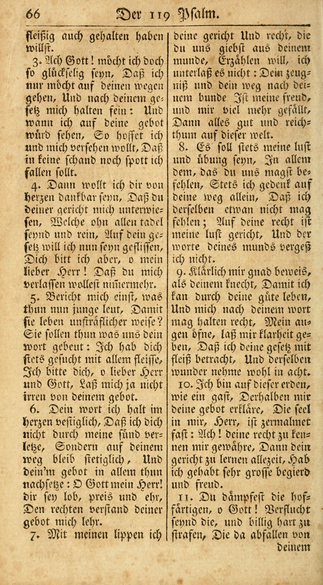 Ein Unpartheyisches Gesang-Buch: enthaltend geistreiche Lieder und Psalmen, zum allgemeinen Gebrauch des wahren Gottesdienstes auf begehren der Brüderschaft der Menoniten Gemeinen...(2nd verb. aufl.) page 64