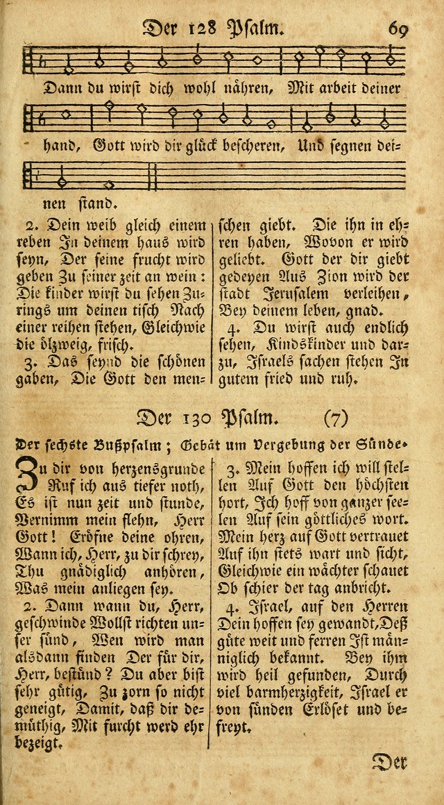 Ein Unpartheyisches Gesang-Buch: enthaltend geistreiche Lieder und Psalmen, zum allgemeinen Gebrauch des wahren Gottesdienstes auf begehren der Brüderschaft der Menoniten Gemeinen...(2nd verb. aufl.) page 67