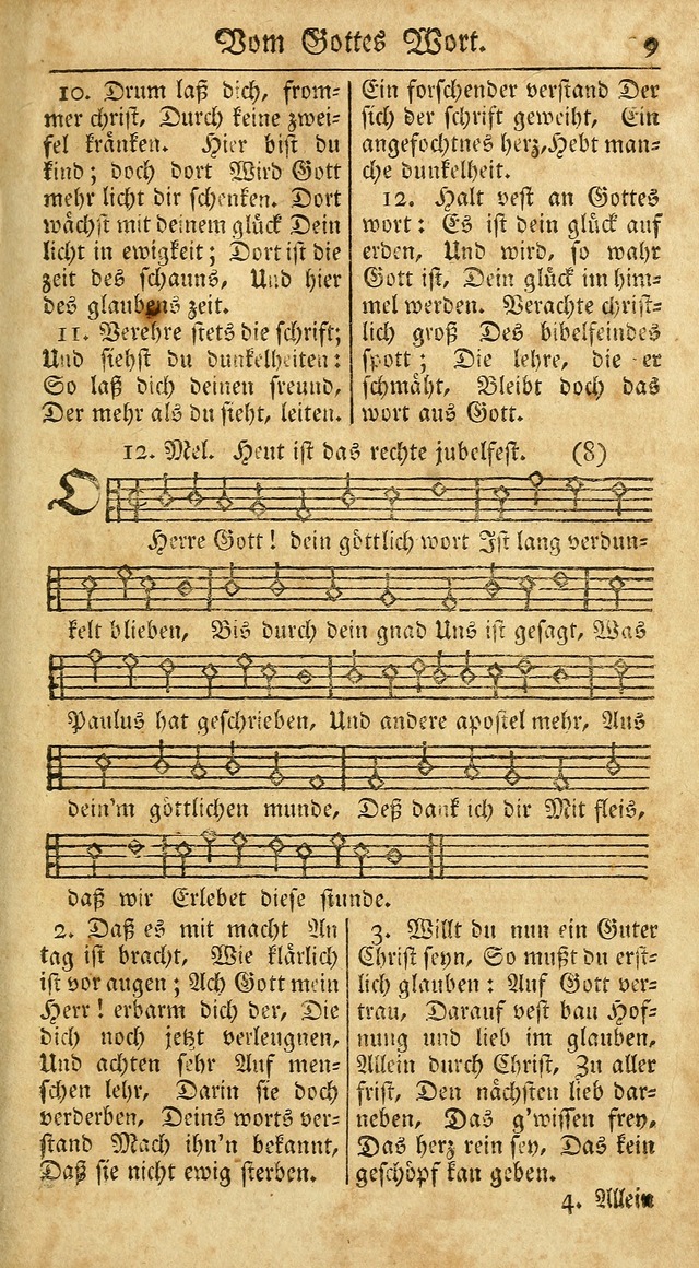 Ein Unpartheyisches Gesang-Buch: enthaltend geistreiche Lieder und Psalmen, zum allgemeinen Gebrauch des wahren Gottesdienstes auf begehren der Brüderschaft der Menoniten Gemeinen...(2nd verb. aufl.) page 85