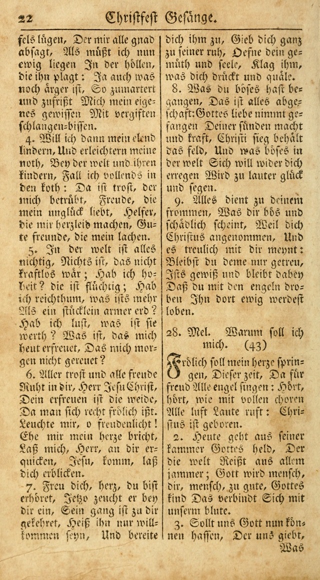 Ein Unpartheyisches Gesang-Buch: enthaltend geistreiche Lieder und Psalmen, zum allgemeinen Gebrauch des wahren Gottesdienstes auf begehren der Brüderschaft der Menoniten Gemeinen...(2nd verb. aufl.) page 98