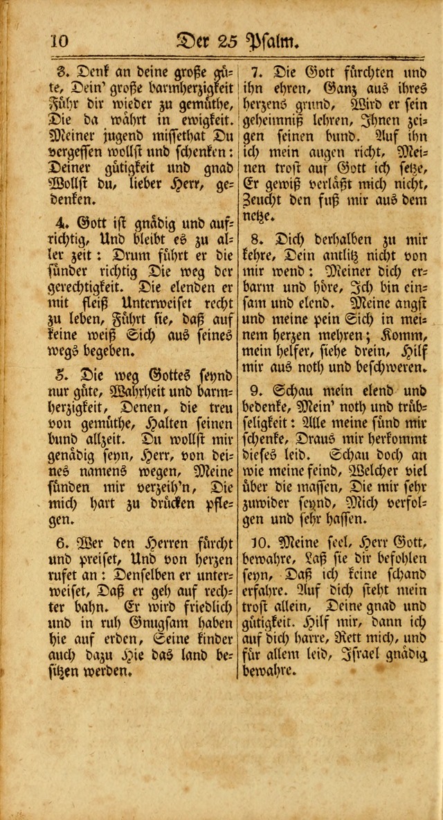 Unpartheyisches Gesang-Buch: enhaltend Geistrieche Lieder und Psalmen, zum allgemeinen Gebrauch des wahren Gottesdienstes (3rd aufl.) page 10