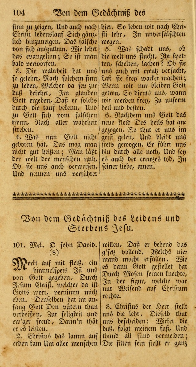 Unpartheyisches Gesang-Buch: enhaltend Geistrieche Lieder und Psalmen, zum allgemeinen Gebrauch des wahren Gottesdienstes (3rd aufl.) page 186