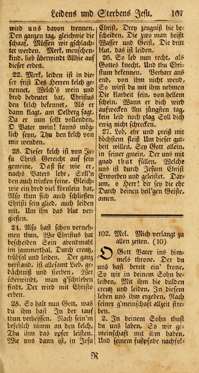 Unpartheyisches Gesang-Buch: enhaltend Geistrieche Lieder und Psalmen, zum allgemeinen Gebrauch des wahren Gottesdienstes (3rd aufl.) page 189