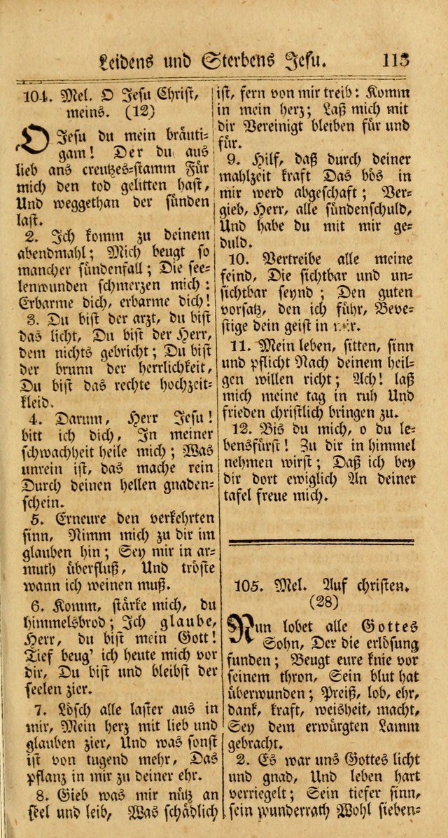 Unpartheyisches Gesang-Buch: enhaltend Geistrieche Lieder und Psalmen, zum allgemeinen Gebrauch des wahren Gottesdienstes (3rd aufl.) page 195