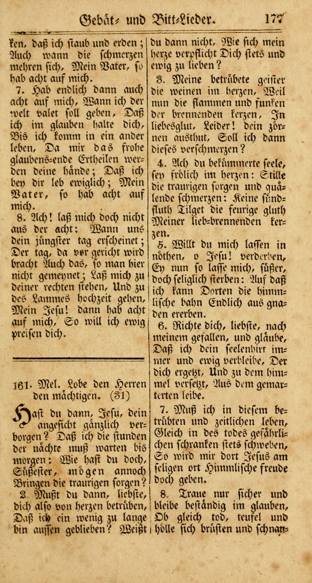 Unpartheyisches Gesang-Buch: enhaltend Geistrieche Lieder und Psalmen, zum allgemeinen Gebrauch des wahren Gottesdienstes (3rd aufl.) page 259