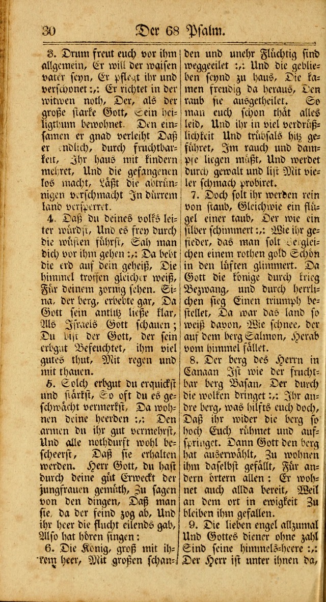 Unpartheyisches Gesang-Buch: enhaltend Geistrieche Lieder und Psalmen, zum allgemeinen Gebrauch des wahren Gottesdienstes (3rd aufl.) page 30