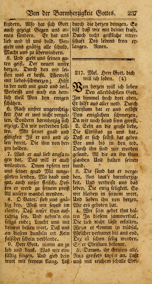 Unpartheyisches Gesang-Buch: enhaltend Geistrieche Lieder und Psalmen, zum allgemeinen Gebrauch des wahren Gottesdienstes (3rd aufl.) page 319