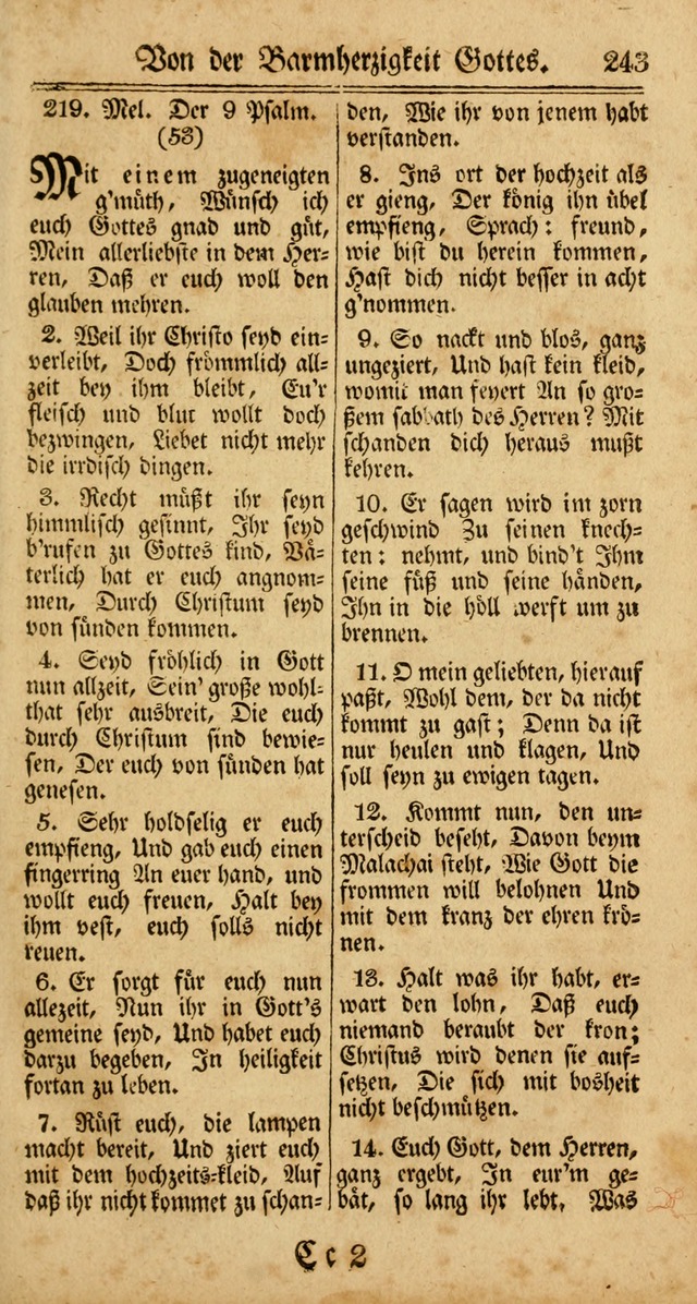 Unpartheyisches Gesang-Buch: enhaltend Geistrieche Lieder und Psalmen, zum allgemeinen Gebrauch des wahren Gottesdienstes (3rd aufl.) page 325