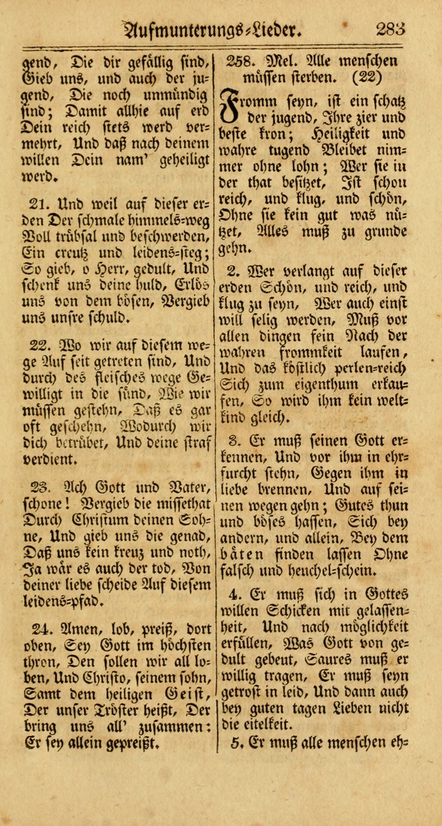 Unpartheyisches Gesang-Buch: enhaltend Geistrieche Lieder und Psalmen, zum allgemeinen Gebrauch des wahren Gottesdienstes (3rd aufl.) page 365