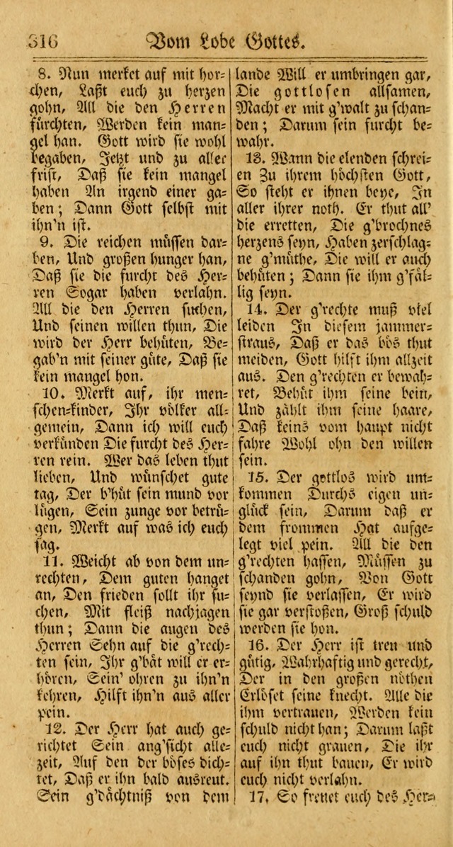 Unpartheyisches Gesang-Buch: enhaltend Geistrieche Lieder und Psalmen, zum allgemeinen Gebrauch des wahren Gottesdienstes (3rd aufl.) page 398