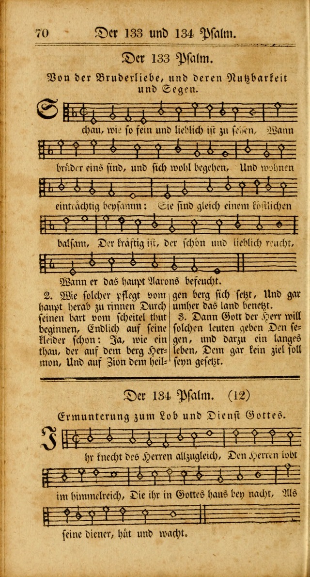 Unpartheyisches Gesang-Buch: enhaltend Geistrieche Lieder und Psalmen, zum allgemeinen Gebrauch des wahren Gottesdienstes (3rd aufl.) page 70