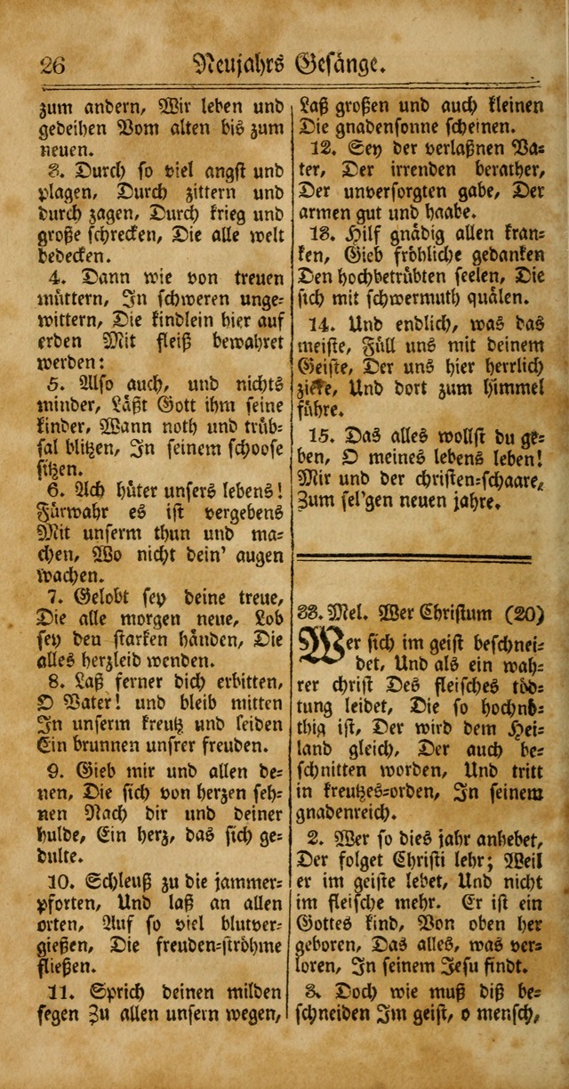 Unpartheyisches Gesang-Buch: enhaltend Geistrieche Lieder und Psalmen, zum allgemeinen Gebrauch des wahren Gottesdienstes (4th verb. Aufl., mit einem Anhang) page 106