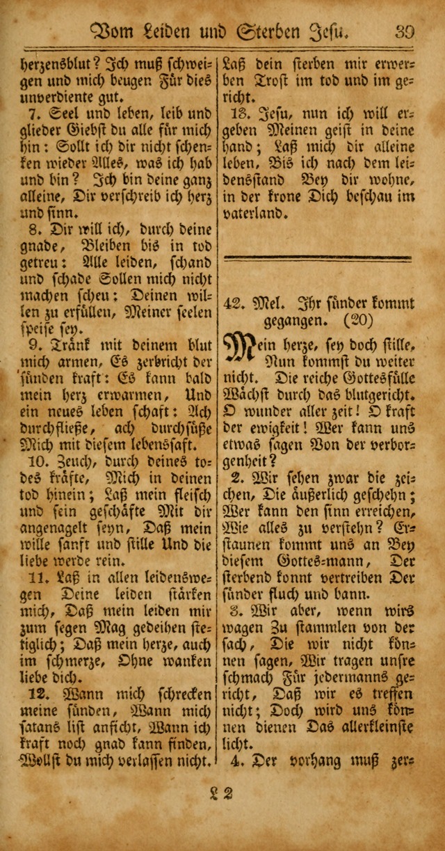 Unpartheyisches Gesang-Buch: enhaltend Geistrieche Lieder und Psalmen, zum allgemeinen Gebrauch des wahren Gottesdienstes (4th verb. Aufl., mit einem Anhang) page 119