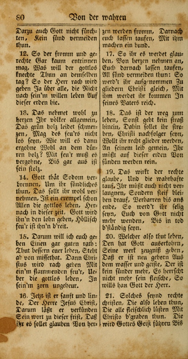 Unpartheyisches Gesang-Buch: enhaltend Geistrieche Lieder und Psalmen, zum allgemeinen Gebrauch des wahren Gottesdienstes (4th verb. Aufl., mit einem Anhang) page 160