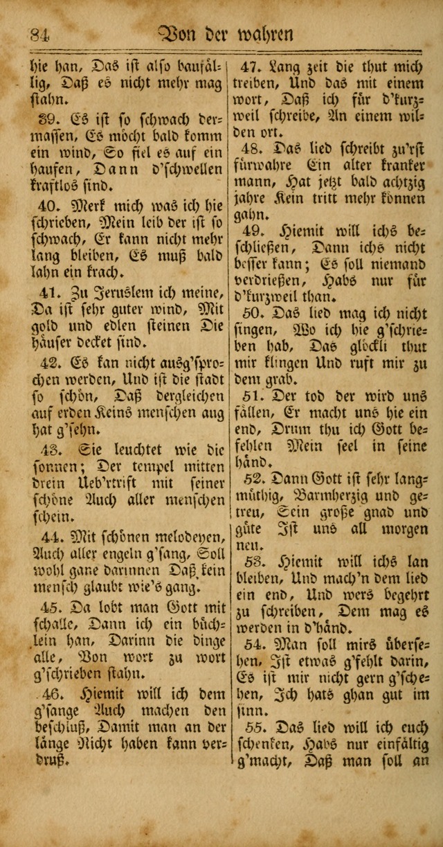 Unpartheyisches Gesang-Buch: enhaltend Geistrieche Lieder und Psalmen, zum allgemeinen Gebrauch des wahren Gottesdienstes (4th verb. Aufl., mit einem Anhang) page 164