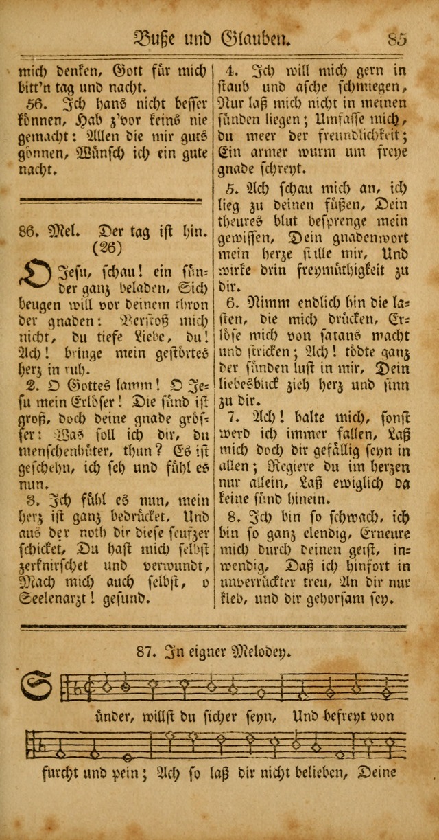 Unpartheyisches Gesang-Buch: enhaltend Geistrieche Lieder und Psalmen, zum allgemeinen Gebrauch des wahren Gottesdienstes (4th verb. Aufl., mit einem Anhang) page 165