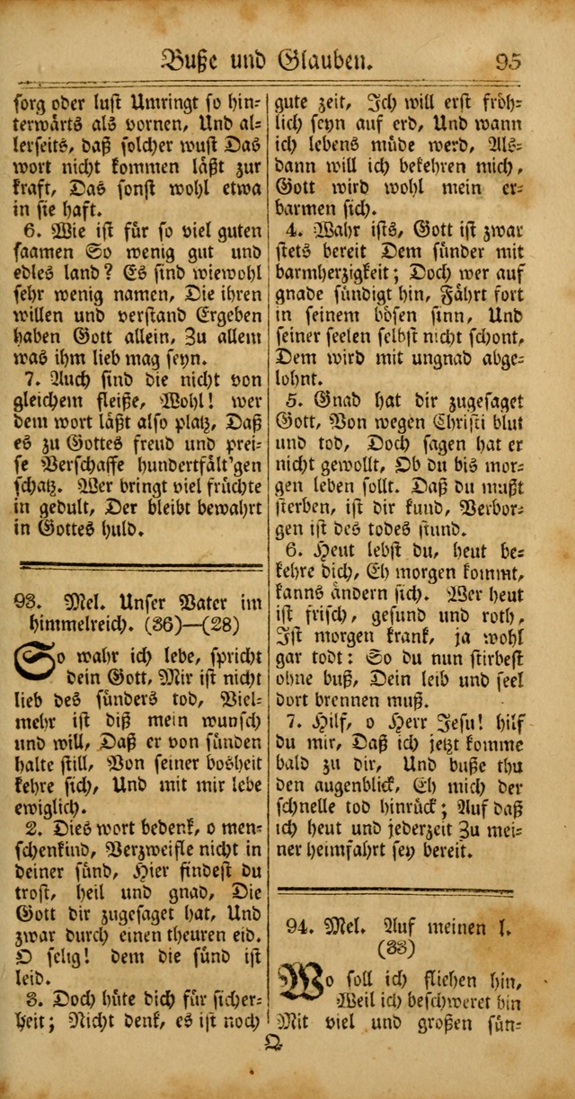 Unpartheyisches Gesang-Buch: enhaltend Geistrieche Lieder und Psalmen, zum allgemeinen Gebrauch des wahren Gottesdienstes (4th verb. Aufl., mit einem Anhang) page 175