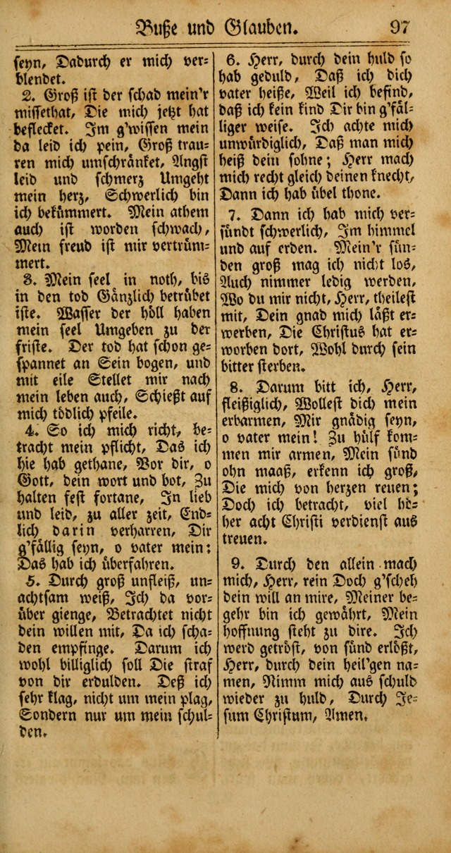 Unpartheyisches Gesang-Buch: enhaltend Geistrieche Lieder und Psalmen, zum allgemeinen Gebrauch des wahren Gottesdienstes (4th verb. Aufl., mit einem Anhang) page 177