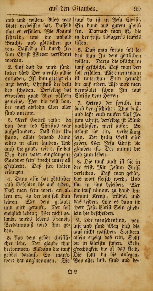 Unpartheyisches Gesang-Buch: enhaltend Geistrieche Lieder und Psalmen, zum allgemeinen Gebrauch des wahren Gottesdienstes (4th verb. Aufl., mit einem Anhang) page 179