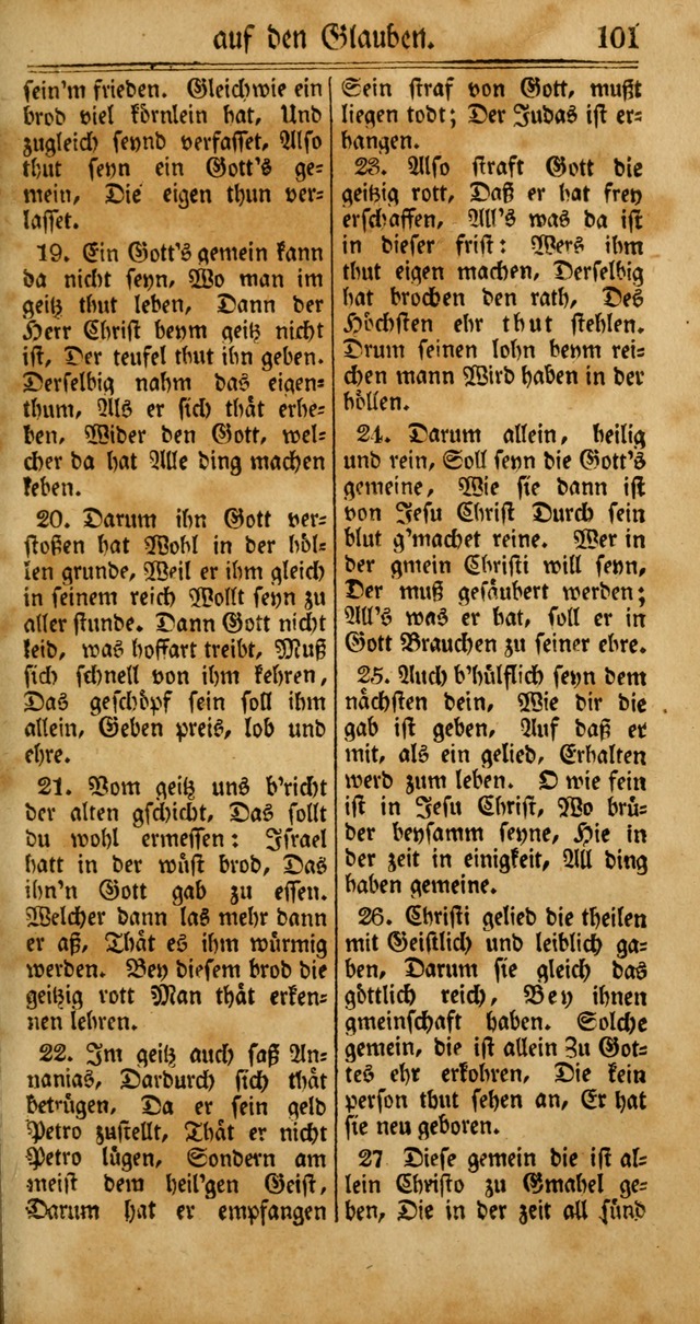 Unpartheyisches Gesang-Buch: enhaltend Geistrieche Lieder und Psalmen, zum allgemeinen Gebrauch des wahren Gottesdienstes (4th verb. Aufl., mit einem Anhang) page 181