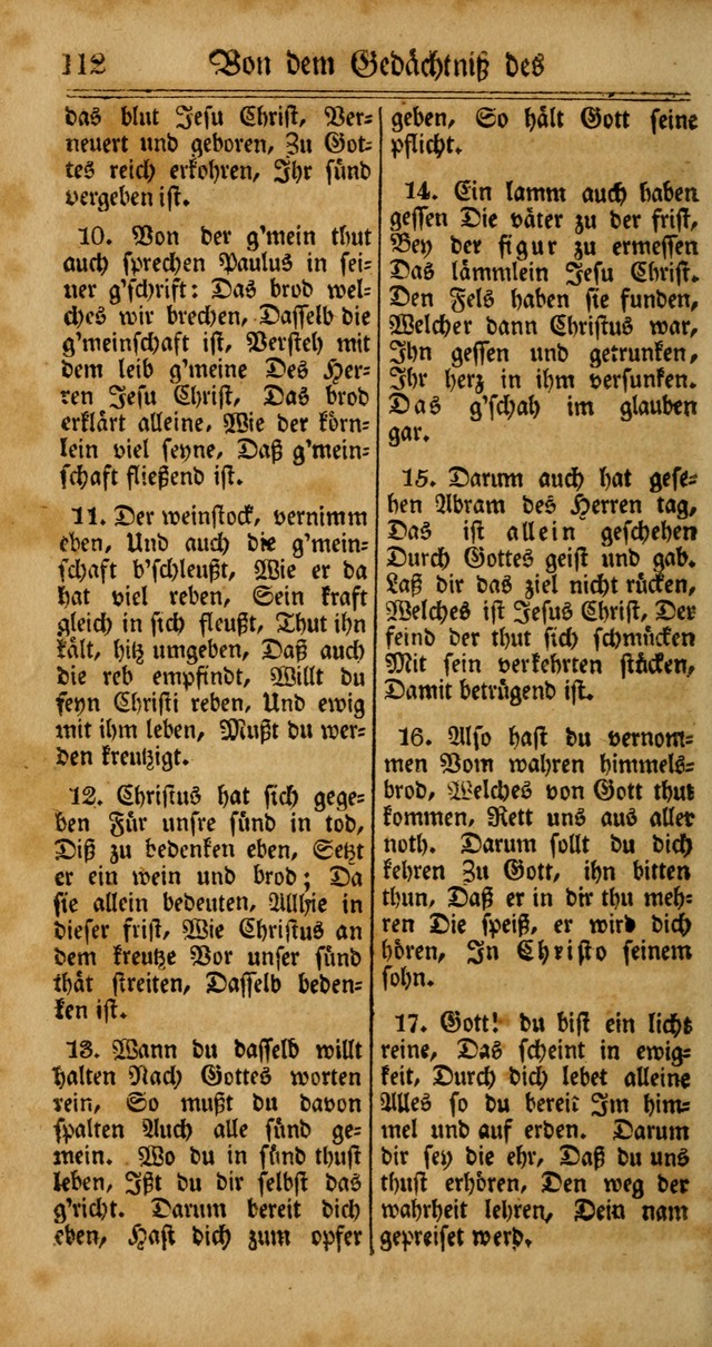 Unpartheyisches Gesang-Buch: enhaltend Geistrieche Lieder und Psalmen, zum allgemeinen Gebrauch des wahren Gottesdienstes (4th verb. Aufl., mit einem Anhang) page 192