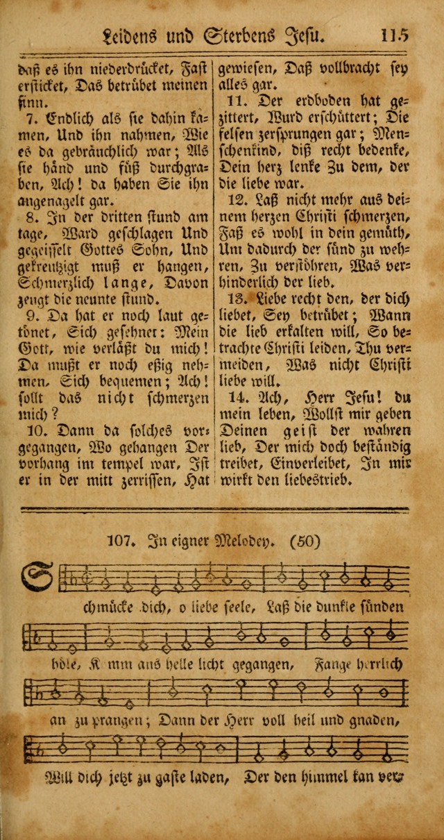 Unpartheyisches Gesang-Buch: enhaltend Geistrieche Lieder und Psalmen, zum allgemeinen Gebrauch des wahren Gottesdienstes (4th verb. Aufl., mit einem Anhang) page 195