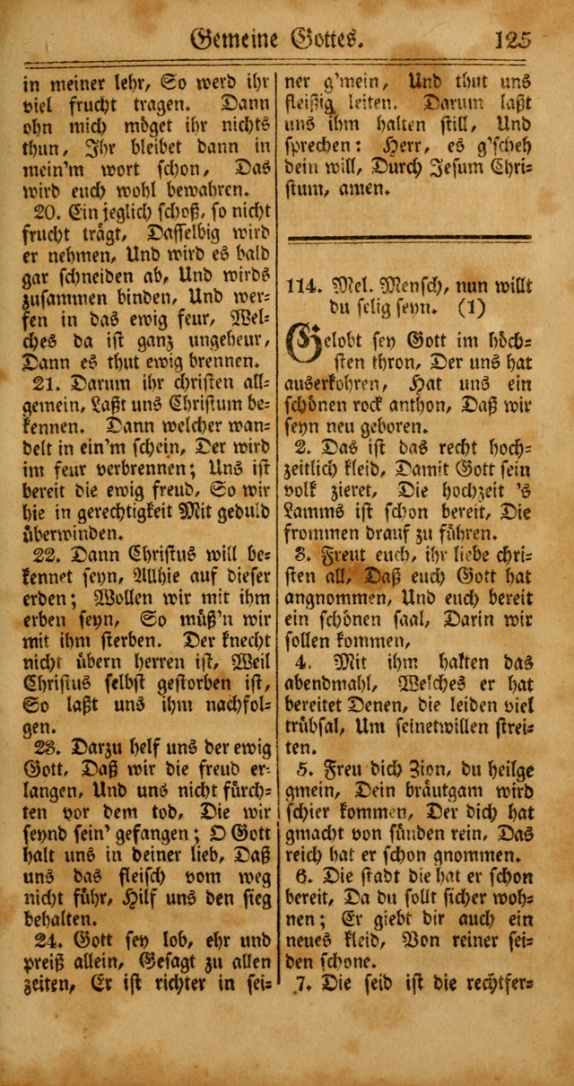 Unpartheyisches Gesang-Buch: enhaltend Geistrieche Lieder und Psalmen, zum allgemeinen Gebrauch des wahren Gottesdienstes (4th verb. Aufl., mit einem Anhang) page 205