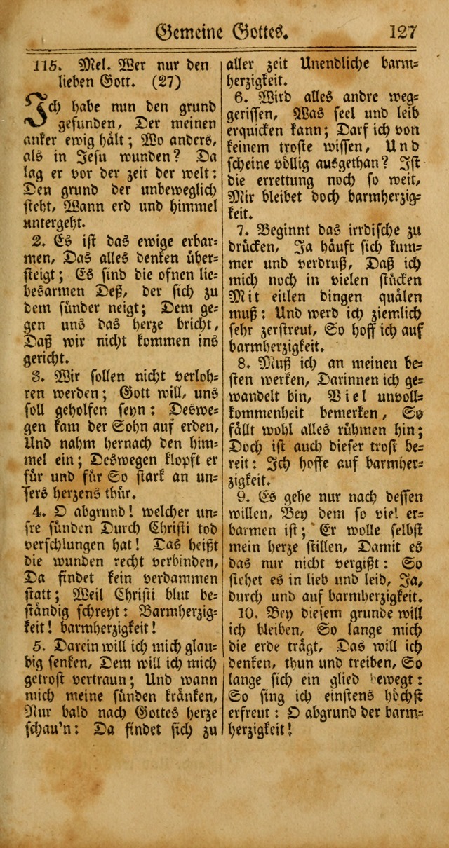 Unpartheyisches Gesang-Buch: enhaltend Geistrieche Lieder und Psalmen, zum allgemeinen Gebrauch des wahren Gottesdienstes (4th verb. Aufl., mit einem Anhang) page 207