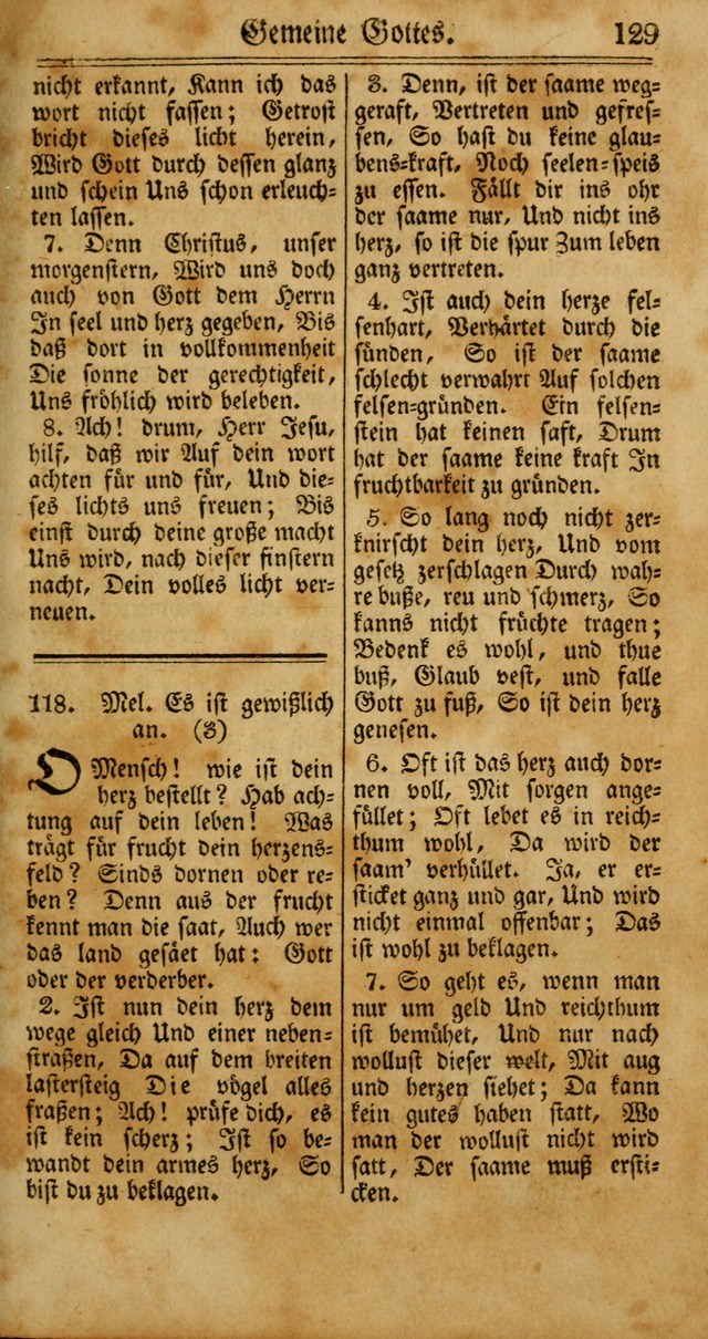 Unpartheyisches Gesang-Buch: enhaltend Geistrieche Lieder und Psalmen, zum allgemeinen Gebrauch des wahren Gottesdienstes (4th verb. Aufl., mit einem Anhang) page 209