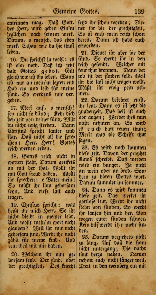 Unpartheyisches Gesang-Buch: enhaltend Geistrieche Lieder und Psalmen, zum allgemeinen Gebrauch des wahren Gottesdienstes (4th verb. Aufl., mit einem Anhang) page 219