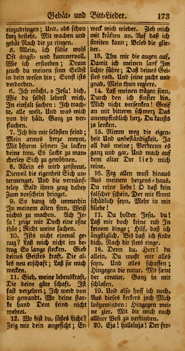 Unpartheyisches Gesang-Buch: enhaltend Geistrieche Lieder und Psalmen, zum allgemeinen Gebrauch des wahren Gottesdienstes (4th verb. Aufl., mit einem Anhang) page 253