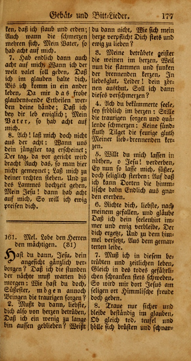 Unpartheyisches Gesang-Buch: enhaltend Geistrieche Lieder und Psalmen, zum allgemeinen Gebrauch des wahren Gottesdienstes (4th verb. Aufl., mit einem Anhang) page 257