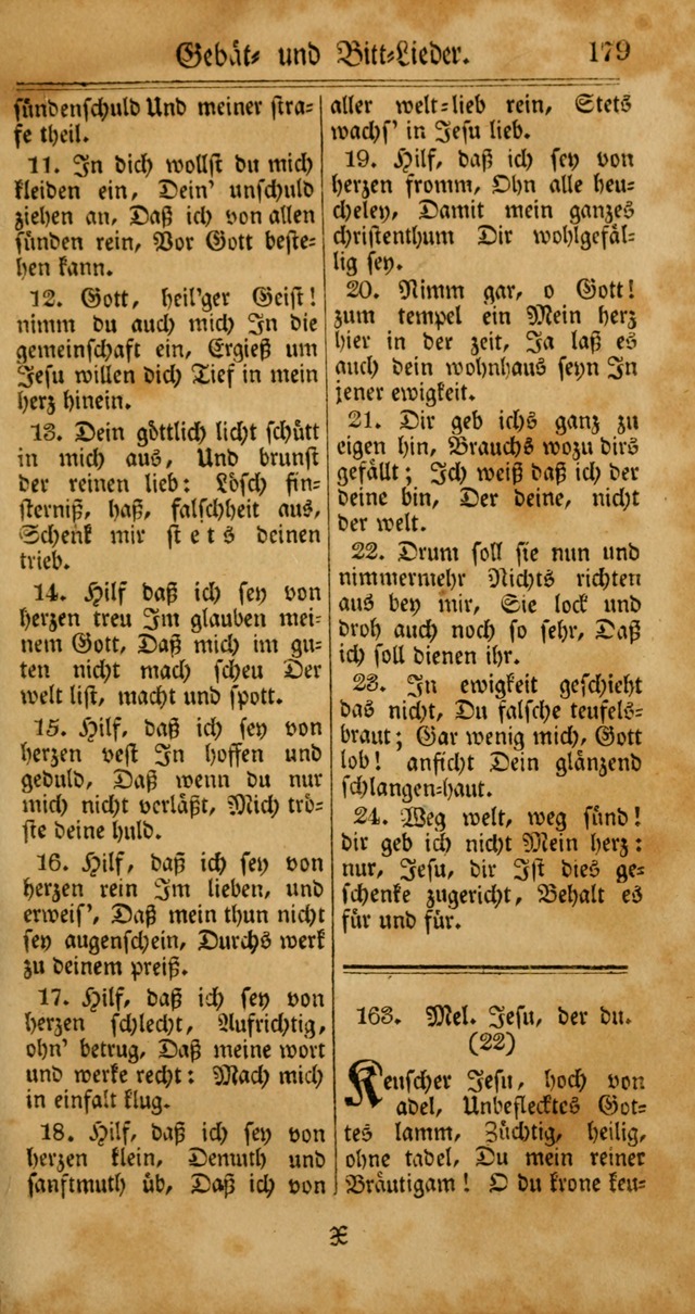 Unpartheyisches Gesang-Buch: enhaltend Geistrieche Lieder und Psalmen, zum allgemeinen Gebrauch des wahren Gottesdienstes (4th verb. Aufl., mit einem Anhang) page 259