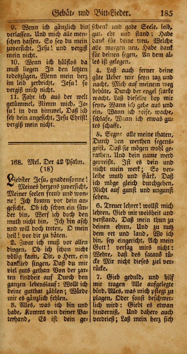 Unpartheyisches Gesang-Buch: enhaltend Geistrieche Lieder und Psalmen, zum allgemeinen Gebrauch des wahren Gottesdienstes (4th verb. Aufl., mit einem Anhang) page 265