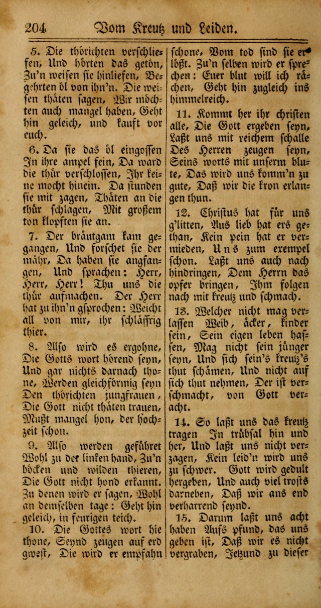 Unpartheyisches Gesang-Buch: enhaltend Geistrieche Lieder und Psalmen, zum allgemeinen Gebrauch des wahren Gottesdienstes (4th verb. Aufl., mit einem Anhang) page 284