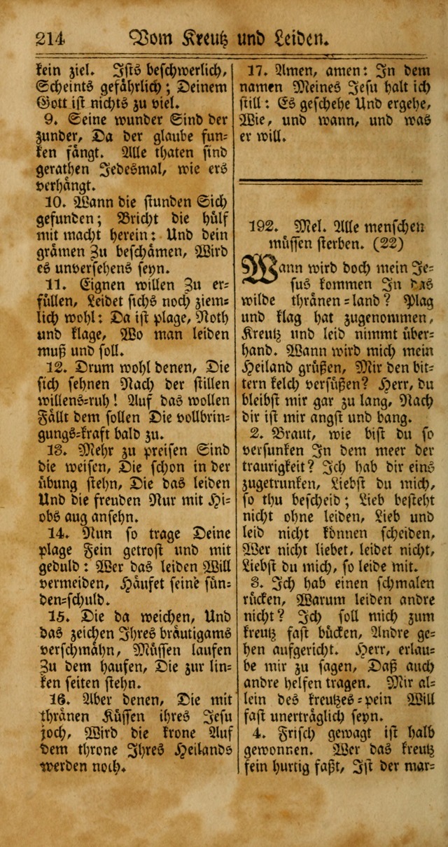 Unpartheyisches Gesang-Buch: enhaltend Geistrieche Lieder und Psalmen, zum allgemeinen Gebrauch des wahren Gottesdienstes (4th verb. Aufl., mit einem Anhang) page 294