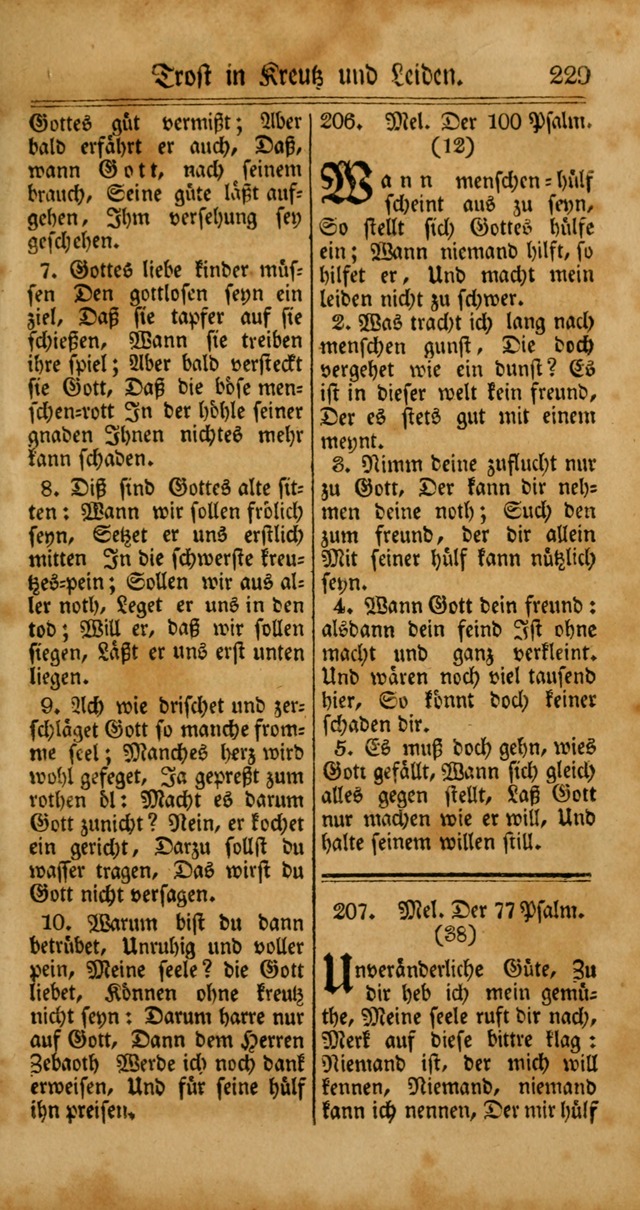 Unpartheyisches Gesang-Buch: enhaltend Geistrieche Lieder und Psalmen, zum allgemeinen Gebrauch des wahren Gottesdienstes (4th verb. Aufl., mit einem Anhang) page 309