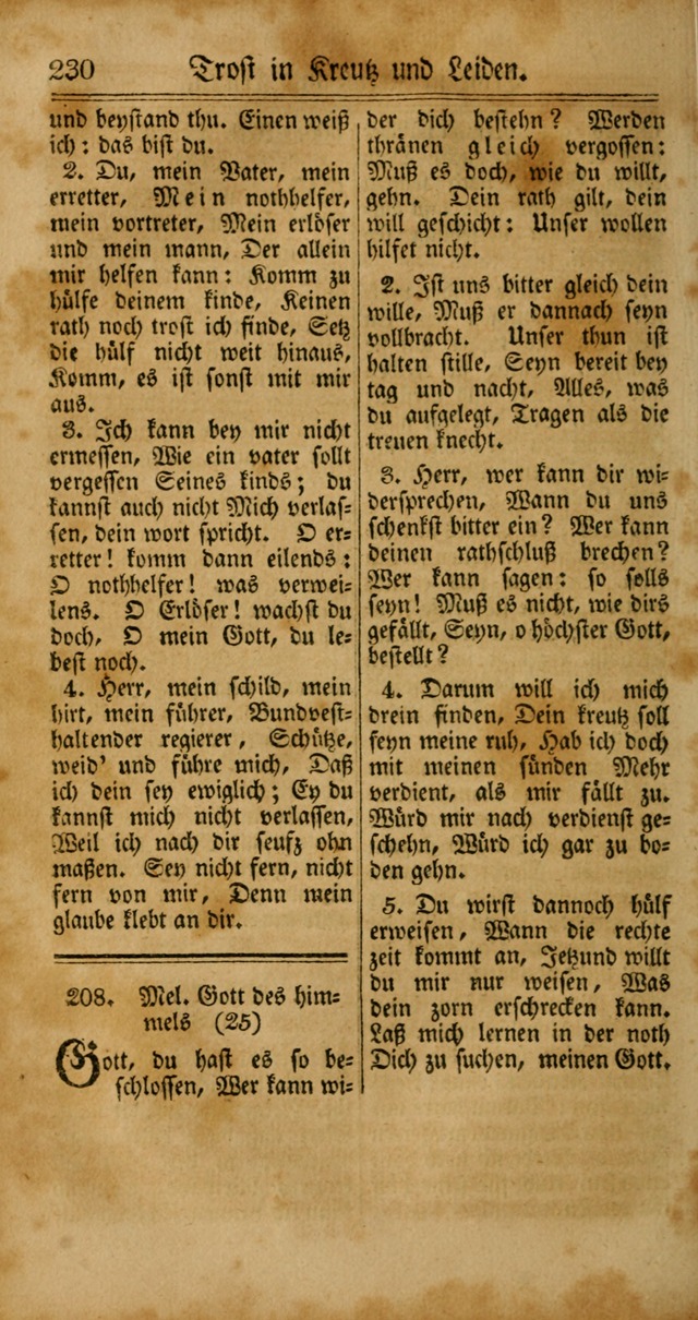 Unpartheyisches Gesang-Buch: enhaltend Geistrieche Lieder und Psalmen, zum allgemeinen Gebrauch des wahren Gottesdienstes (4th verb. Aufl., mit einem Anhang) page 310