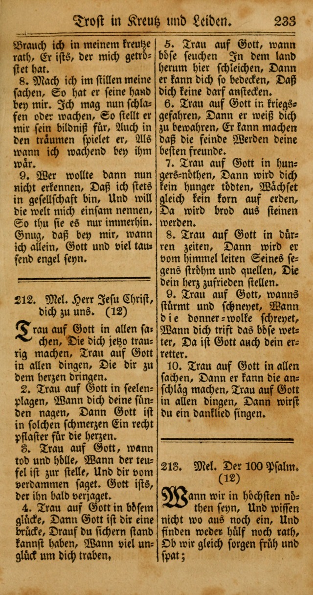 Unpartheyisches Gesang-Buch: enhaltend Geistrieche Lieder und Psalmen, zum allgemeinen Gebrauch des wahren Gottesdienstes (4th verb. Aufl., mit einem Anhang) page 313