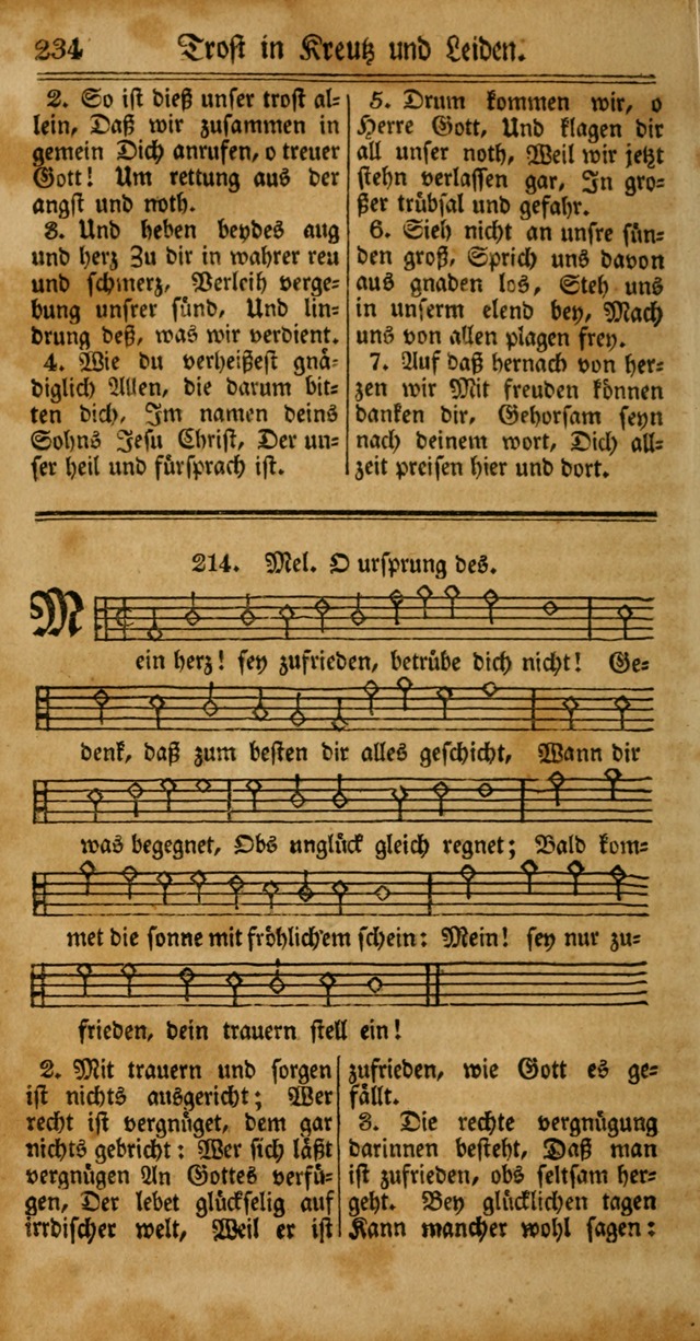 Unpartheyisches Gesang-Buch: enhaltend Geistrieche Lieder und Psalmen, zum allgemeinen Gebrauch des wahren Gottesdienstes (4th verb. Aufl., mit einem Anhang) page 314