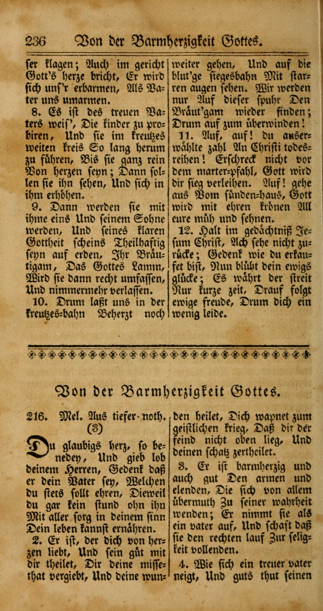 Unpartheyisches Gesang-Buch: enhaltend Geistrieche Lieder und Psalmen, zum allgemeinen Gebrauch des wahren Gottesdienstes (4th verb. Aufl., mit einem Anhang) page 316