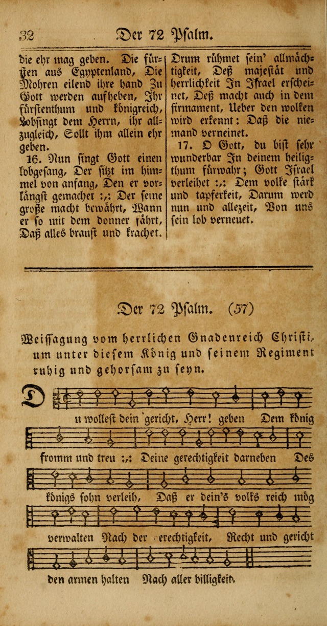 Unpartheyisches Gesang-Buch: enhaltend Geistrieche Lieder und Psalmen, zum allgemeinen Gebrauch des wahren Gottesdienstes (4th verb. Aufl., mit einem Anhang) page 32