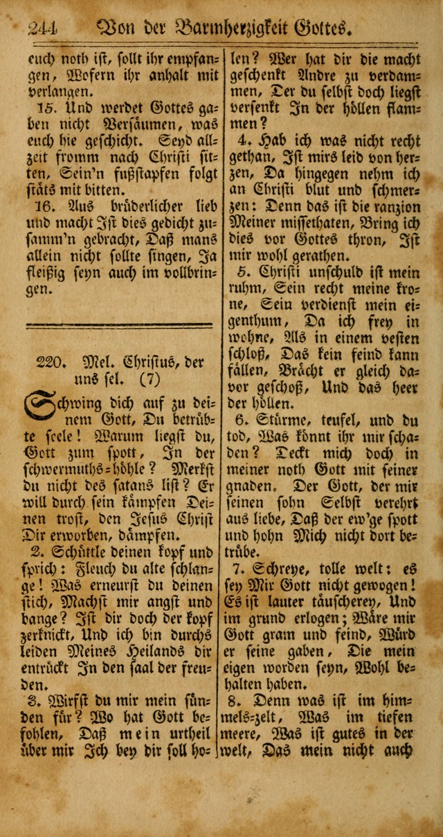 Unpartheyisches Gesang-Buch: enhaltend Geistrieche Lieder und Psalmen, zum allgemeinen Gebrauch des wahren Gottesdienstes (4th verb. Aufl., mit einem Anhang) page 324