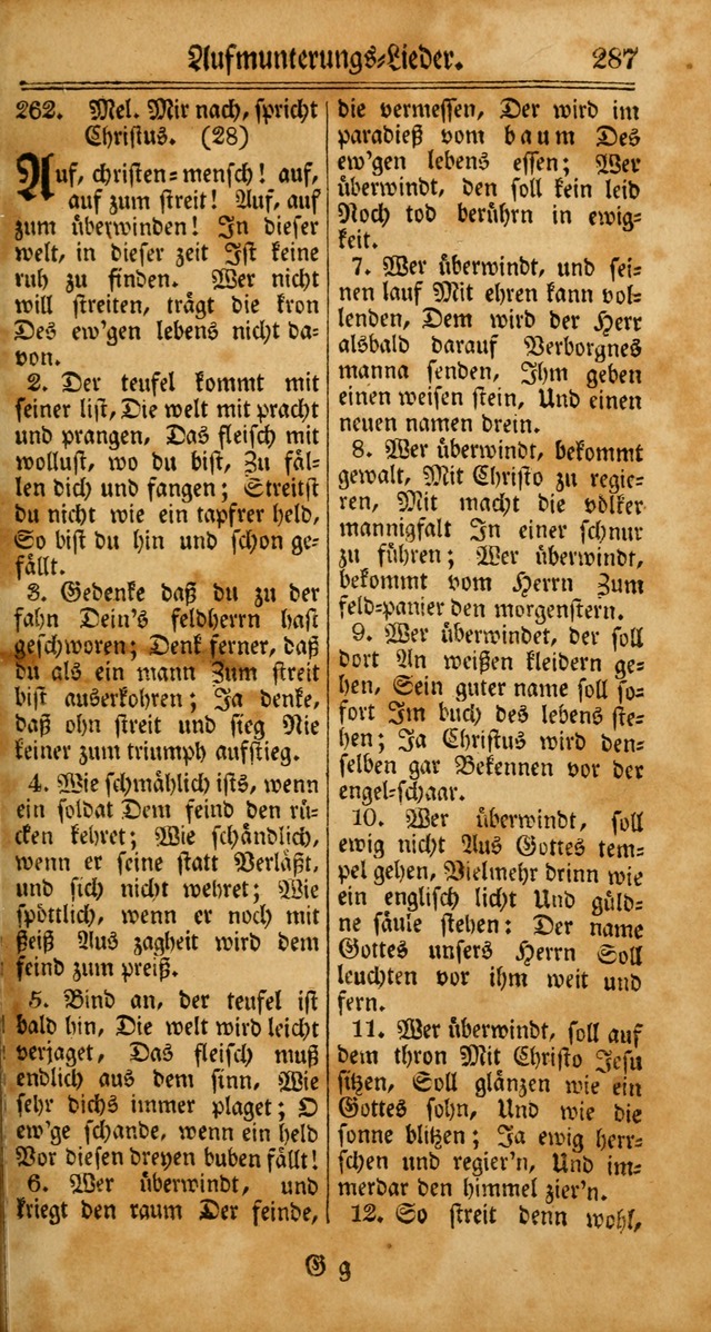 Unpartheyisches Gesang-Buch: enhaltend Geistrieche Lieder und Psalmen, zum allgemeinen Gebrauch des wahren Gottesdienstes (4th verb. Aufl., mit einem Anhang) page 367