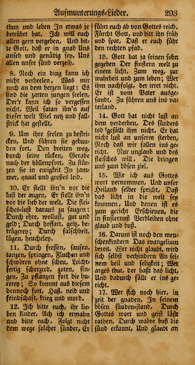 Unpartheyisches Gesang-Buch: enhaltend Geistrieche Lieder und Psalmen, zum allgemeinen Gebrauch des wahren Gottesdienstes (4th verb. Aufl., mit einem Anhang) page 373