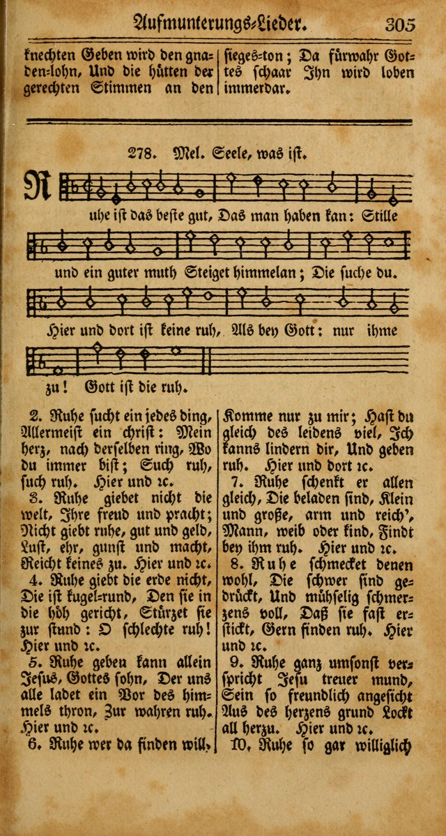 Unpartheyisches Gesang-Buch: enhaltend Geistrieche Lieder und Psalmen, zum allgemeinen Gebrauch des wahren Gottesdienstes (4th verb. Aufl., mit einem Anhang) page 385