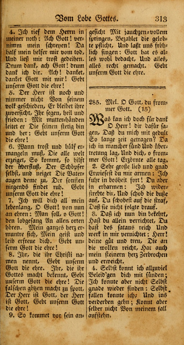 Unpartheyisches Gesang-Buch: enhaltend Geistrieche Lieder und Psalmen, zum allgemeinen Gebrauch des wahren Gottesdienstes (4th verb. Aufl., mit einem Anhang) page 393